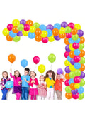 122-Pc Rainbow Balloon Garland Kit with Multicolor Balloons for Parties and Weddings