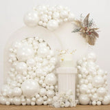 115PCS White Pearl Balloons Arch Garland Kit for Wedding & Party