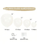 115PCS White Pearl Balloons Arch Garland Kit for Wedding & Party