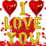 Will You Be My Friend 16-Inch Red Foil Letter Balloons for Party Decor