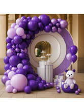124-Pc Macaron Matte Metallic Balloon Garland Kit for Weddings and Birthday Parties