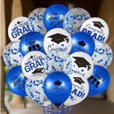 60pcs Graduation Balloon Set with Confetti, Grad Caps & Ribbons for Party Decor