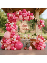 125-Piece Pink Balloon Garland Kit Hot Pink Rose Gold Confetti for Party Decor