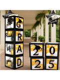 2024 Graduation Party Black Balloon Boxes Letters Grad 20PCS Balloons