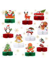 10-Pack Christmas Honeycomb Table Centerpieces Holiday Party Table Decor