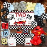 Race Car 2nd Birthday Party Decorations Supplies Set