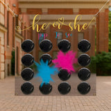 Gender Reveal Dart Game with Pink and Blue Powder Party Kit