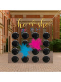 Gender Reveal Dart Game with Pink and Blue Powder Party Kit