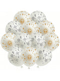 36pcs Cross God Bless Balloons 12in for Baptism Christening First Communion & Party Decor