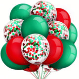 80pc Christmas Balloon Set with Confetti for Party and Wedding Decor