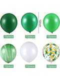 60PCS Agate Confetti Balloons Jungle Shower Wedding Birthday Party Decor