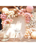 Boho Balloon Garland Kit In Blush & Nude Colors For Shower & Rainbow Themed Birthday