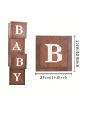 Clear Letter Boxes for Shower Birthday Gender Reveal Party Decor Reusable Favors