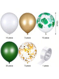 Jungle Birthday Decorations65 Pcs Balloons, Palm Leaves, Arch Kit & Shower Setup