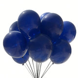 100pcs Navy Blue 12 Inch Balloons for Wedding Birthday Christmas and Party Decor