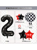 Race Car Birthday Party 40 Inch Mylar Balloon with 9 Pc Fast-Themed Set