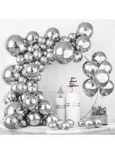 139pcs Silver Balloons 5-18 Inch Garland Arch Kit for Party Birthday Wedding