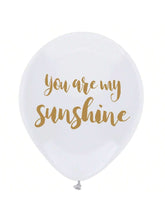16pcs You Are My Sunshine White & Gold Balloon Set for Parties