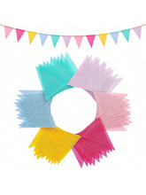 120PCS 72Ft Pastel Pennant Banner Garland Triangle Flags for Outdoor Party Decor