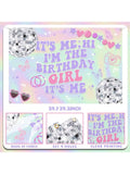 Iridescent Its Me Birthday Banner Music Party Decoration 59 x 39 Inches