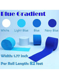 Blue Crepe Paper Streamers 8 Rolls 656ft Birthday Party Decorations