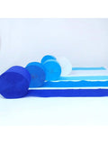 Blue Crepe Paper Streamers 8 Rolls 656ft Birthday Party Decorations