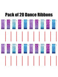 20-Pack Ribbon Wands Party Favors for Kids Dance and Outdoor Games