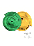24pcs Green Gold Hanging Swirl Streamers for Birthday Wedding Shower Party