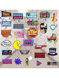 28pcs 80s Throwback Hanging Swirls Party Decorations