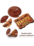 30PCS Happy Camper Hanging Swirls with Foil Signs for Camping Parties