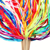50pcs Colorful Ribbon Sticks Wedding and Party Streamers