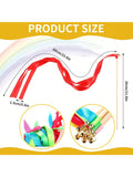 50pcs Colorful Ribbon Sticks Wedding and Party Streamers