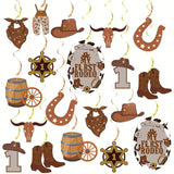 Cow Party Decorations My First Rodeo Hanging Swirls Western Birthday