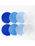 36pcs Blue Hanging Swirl Decorations Ombre Royal Blue White for Party