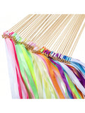 40pcs Multicolor Ribbon Sticks with Bells Fairy Party Streamers