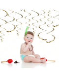 15pcs Cheetah Hanging Swirl Party Decorations Animal Print Party Supplies