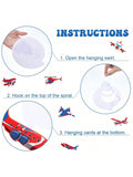 30pcs Airplane Hanging Swirl Decorations Foil Ceiling Streamers for Party