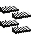 4PCS 3D Black Paper Awning Wall Decorations Circus Birthday Party Decor