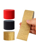 9 Rolls Red Black Gold Casino Theme Party Streamers Decorations