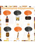 Whiskey Birthday Hanging Swirls Party Decor for 30th-50th Celebration