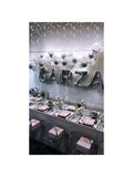30PCS Silver Hanging Swirls 26 Inch Ceiling Party Decorations