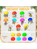 30-Piece Tropical Birds Hanging Swirls for Hawaiian Luau Beach Pool Party Decor