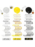 30pcs Bee Hanging Swirl Decorations Honey Bee Party Ceiling Streamers