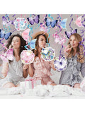 30pcs Butterfly Hanging Swirl Decorations Pink Purple Party Ceiling Decor