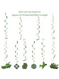 Camouflage Hanging Swirls 30pcs Military Theme Party Decor