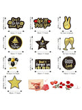 Farewell Party Decorations 30pcs Gold Glitter Ceiling Decor for Retirement & Office