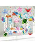 30PCS Sea Animals Hanging Swirls for Under the Sea & Mermaid Parties