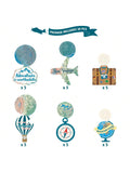 30PCS Travel Themed Hanging Swirls Adventure Bon Voyage Party Decor