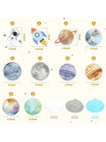 30pcs Space Party Swirl Decorations Solar System Hanging Decor for Kids