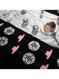 Cow Bachelorette Party Decorations 8pcs Disco Ball Western Pink Party Decor